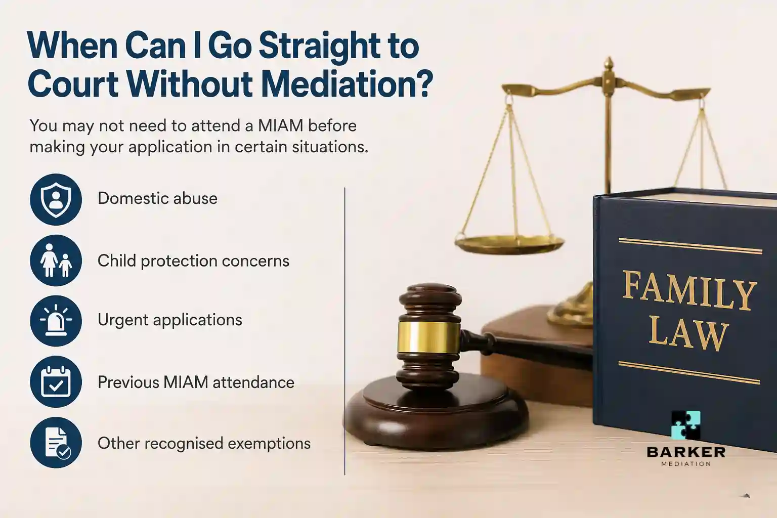 When Can I Go Straight to Court Without Mediation Barnstaple?